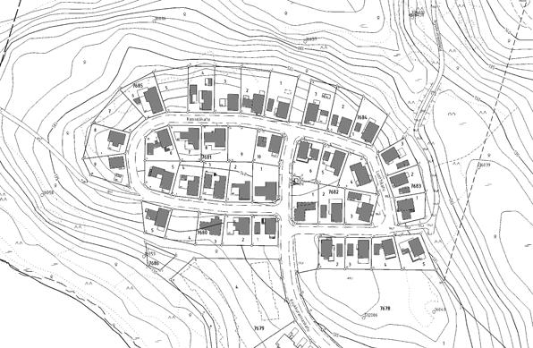 omakotitontit sijoittuvat kumpareelle Koukkujärven