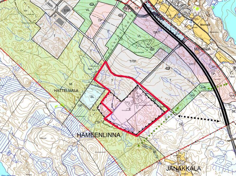 Yleiskaava Painokankaan-Karanojan osayleiskaava on hyväksytty 9.6.2014. Osayleiskaavassa alue on osoitettu teollisuus- ja varastoalueeksi merkinnällä T ja erityisalueeksi merkinnällä E.