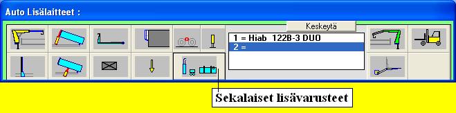 Kylmäkone - Kylmäkoneen paikkaa voidaan siirtää oletuspaikasta (korin yläkulma)
