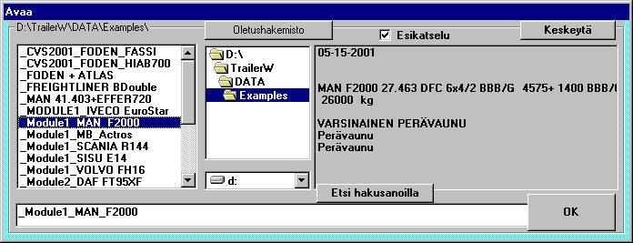 "Avaa tiedosto" ikkunassa on tekstikenttä OK napin vasemmalla puolella. Voit kirjoittaa tähän etsittävän tiedoston nimen tai jotain alkukirjaimia siitä.