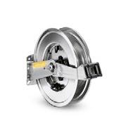 0 20 m Automatic hose reel of durable plastic. Painted steel bracket.