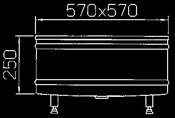 syvyys 140 mm, tason korkeus 30 mm.