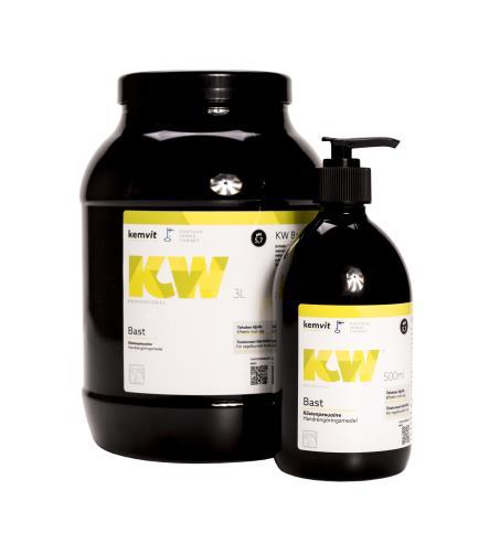 KW Bast Käsienpesuaine Erittäin ihoystävällinen käsienpesuaine, jossa pesua tehostamassa biologisesti hajoavia rakeita (maitohappopohjaisia polymeerejä).