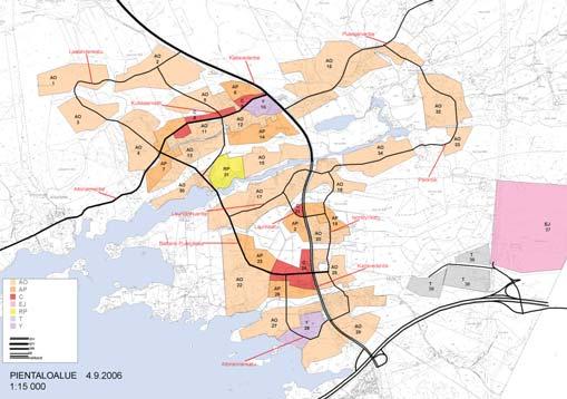 5 VAIHTOEHTOJEN TARKASTELU MUUTOKSET ALUSTAVIKSI MAANKÄYTTÖVAIHTO- EHDOIKSI Kaupunginhallituksen suunnittelujaosto keskusteli rakennemallivaihtoehdoista 24.4.2006.