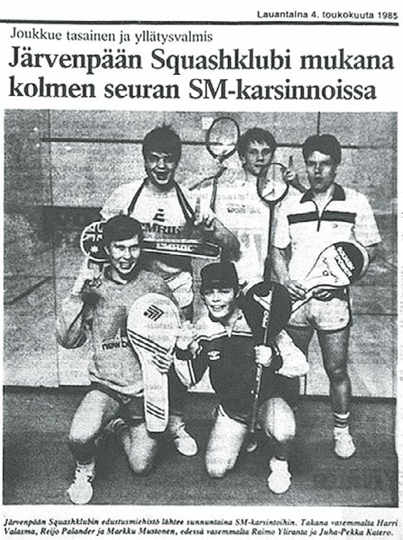 uohon määrään mahtui myös paljon nuoria pelaajia, sillä seuran juniorityö oli Markku Kaistisen ja Hannun Hopean johdolla erittäin vahvaa.