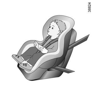 Valitse umpinainen istuin, jossa sivusuojaus on parempi, ja vaihda istuin heti, kun lapsen pää ylittää reunan.