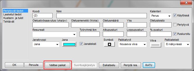 4.1.2 "Lisää tehtävä"- ja "Lisää tehtäviä"-toiminnot Toiminnot ovat suunniteltu erityisesti paikka-aikakaaviossa tehtävien lisäämistä varten, mutta niitä voidaan yhtä hyvin käyttää janakaaviossa.