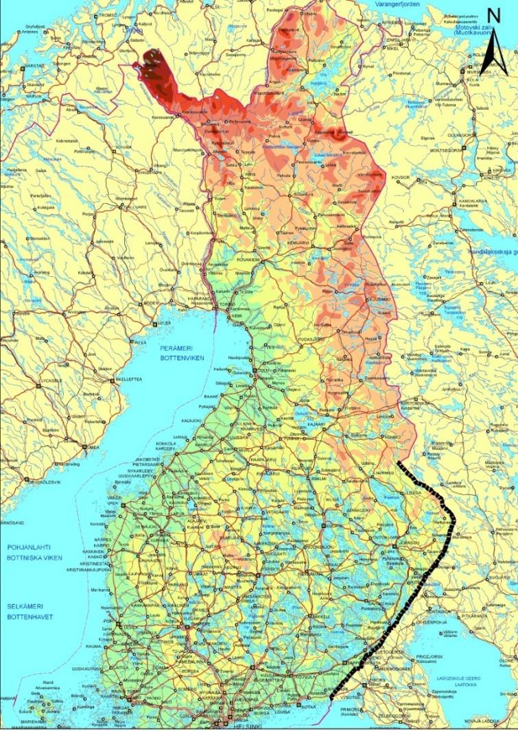 Aidan tulisi kattaa ainakin akuutein maahantuloalue Kaakkois- ja Itä-Suomessa.