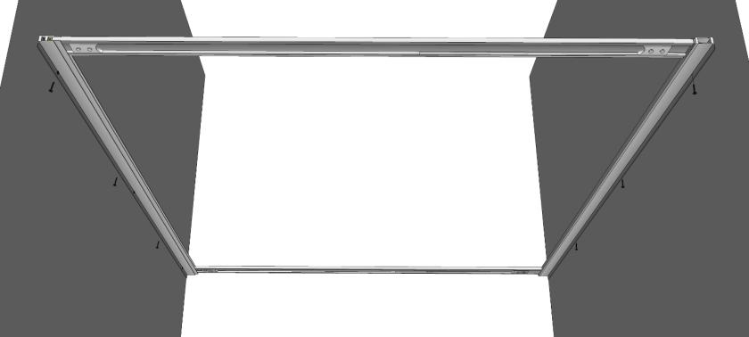 4,2 x 38mm ruuveilla. Asenna ruuveihin peitetulpat.