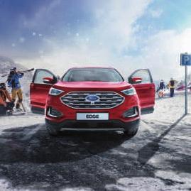 FORD EDGE Älykkäät teknologiat B&O -äänentoistojärjestelmä Älykäs neliveto Uudessa Ford Edgessä on älykäs nelivetojärjestelmä, jolla saadaan dynaamisempi ajokokemus ja parempi pito