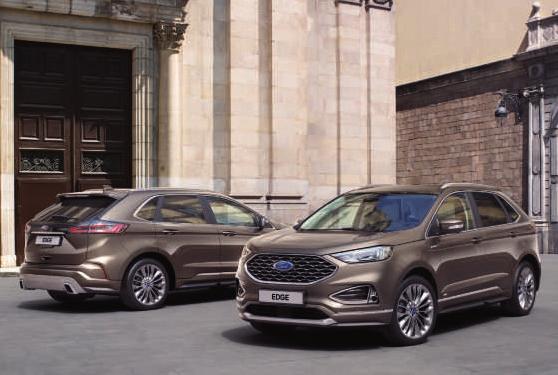 FORD EDGE Mallit Vignale Vakiovarusteet 20" 10-puolaiset kevytmetallivanteet Metalliväri B&O -äänentoistojärjestelmä,