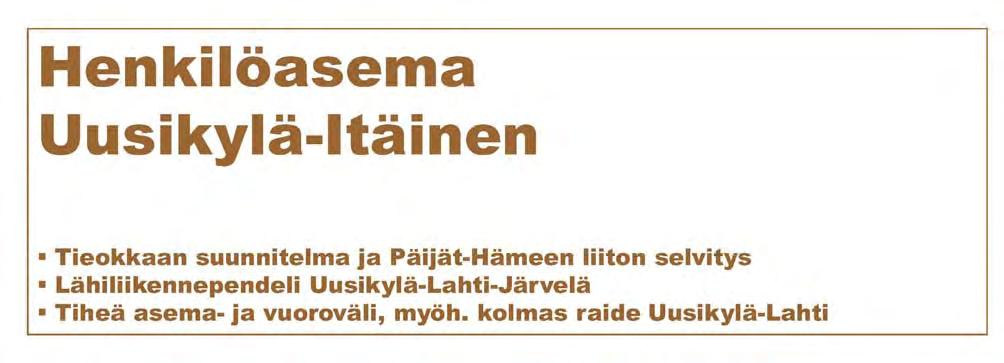 Henkilöasema Uusikylä Itäinen Uudenkylän henkilöliikenteen toinen keskeinen tekijä on henkilöasema Uusikylä Itäinen.