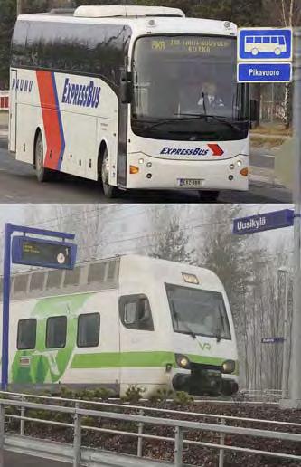 Uudenkylän henkilöasema toimii myös linja autoliikenteen solmuna, missä pysähtyy päivittäin 56 bussivuoroa ja niiden liityntäliikenteen vuoroja.