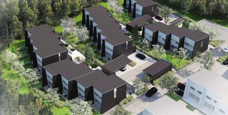 Arkkitehtonisesti eloisat puurivitalot Painiityn metsämaisemaan Asunto Oy Espoon Käenkukka sijoittuu Espoon koillisreunaan Lintuvaaran kaupunginosaan, lähelle Vantaan ja Helsingin rajoja.