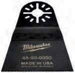 Monitoimityökalun tarvikkeet Yleiskäyttöisen teränpitimen ansiosta Milwaukee -terät sopivat suosituimpiin epäkeskoliikkeellä toimiviin työkaluihin. Hampaat per tuuma Leveys Pituus 19 mm upposahanterä.