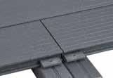 Jos UPM ProFi Deck 150:n asennuksessa käytetään myös UPM ProFi -päätypaloja, alumiinikisko on aina leikattava 10 mm lyhyemmäksi. 4. 5.