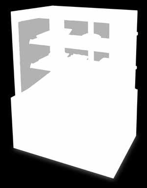 KONDITORIALASIKKO Metos Cube II 1500, itsepalvelu lämpötila-alue +4 C.