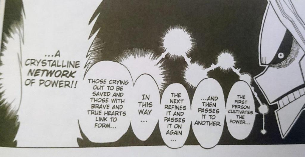 Lukusuunta vaikuttaa osaltaan myös mangan sarjakuvakuplien muotoon. Tekstin mahduttaminen puhekuplaan on kääntäjälle haaste aina sarjakuvaa kääntäessä.