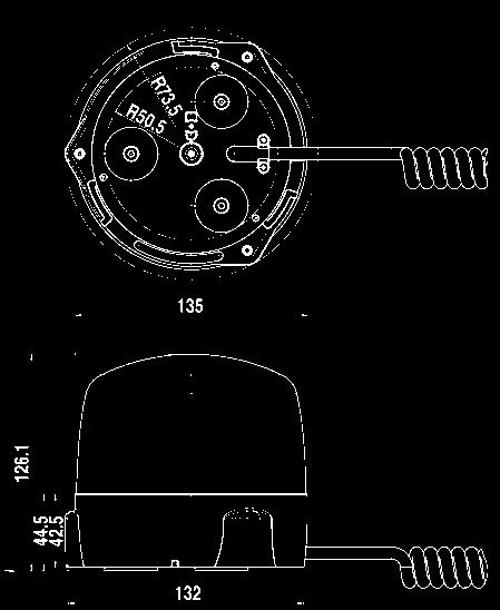 9 W = 9 watin tehontarve 1 1 = yö; 2 = päivä ja yö 10 03 6194 ECE-R10-hyväksyntä TA1 keltainen