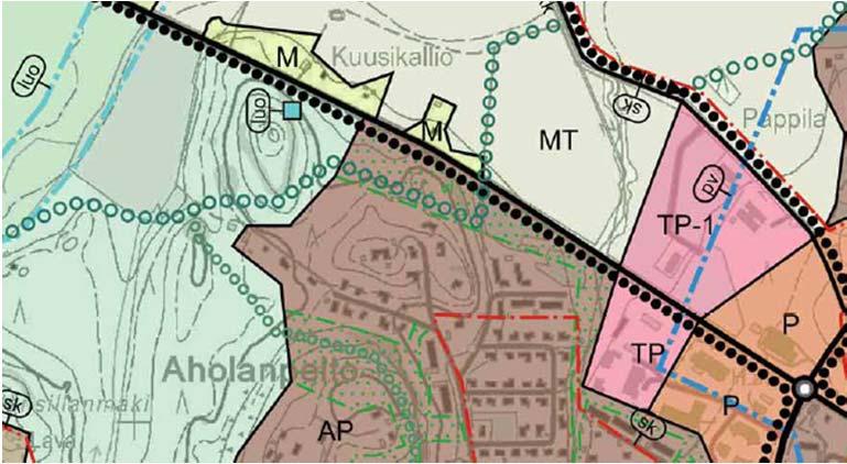 3.22 Yleiskaava Kirkonkylä-Kausalan oikeusvaikutteinen osayleiskaava on hyväksytty valtuustossa 25.1.2011. Yleiskaavassa alue on osoitettu asuntoalueeksi (AP).