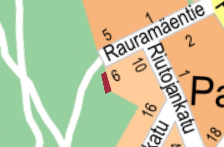 Parolanpuisto P Asiakaspalautteet: Asukas oli toivonut