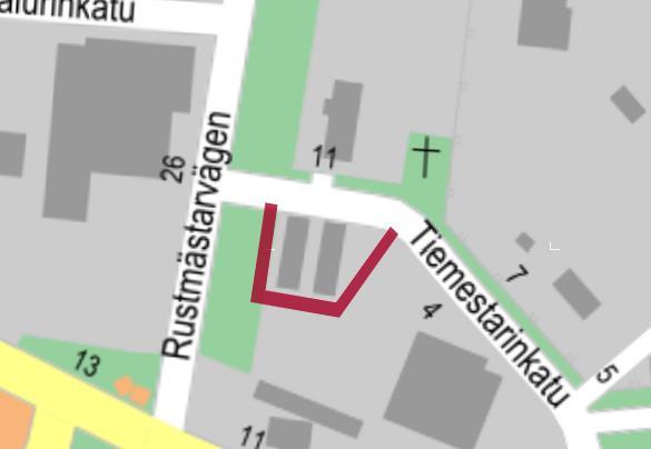 Tiemestarinkatu 8 VP, T Muut erityispiirteet: Osa