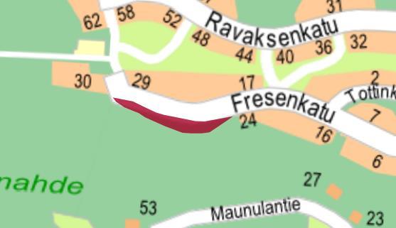 Fresenkatu, Maunulanmetsä VM, osin merkinnällä luo-2 Vanha havu- ja sekametsikkö/lehtokorpi Kiinteistöliikelaitos