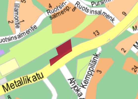 Metallikatu Yleiskaava Kiinteistöliikelaitos vastaa tarvittavista luvista Urakoitsija