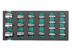 TYÖKALUSARJA Hylsyt 1/2, 10-34 mm Hylsyt 1/2, 10-22 mm, pitkä Hylsyt 1/2, 20 kpl K 26074 Hylsyt 1/2, 13 kpl K 26073 Tuotenumero Tuotenumero K 22012 hylsy 1/2, 10 mm K 22032 hylsy 1/2, 10 mm, pitkä K