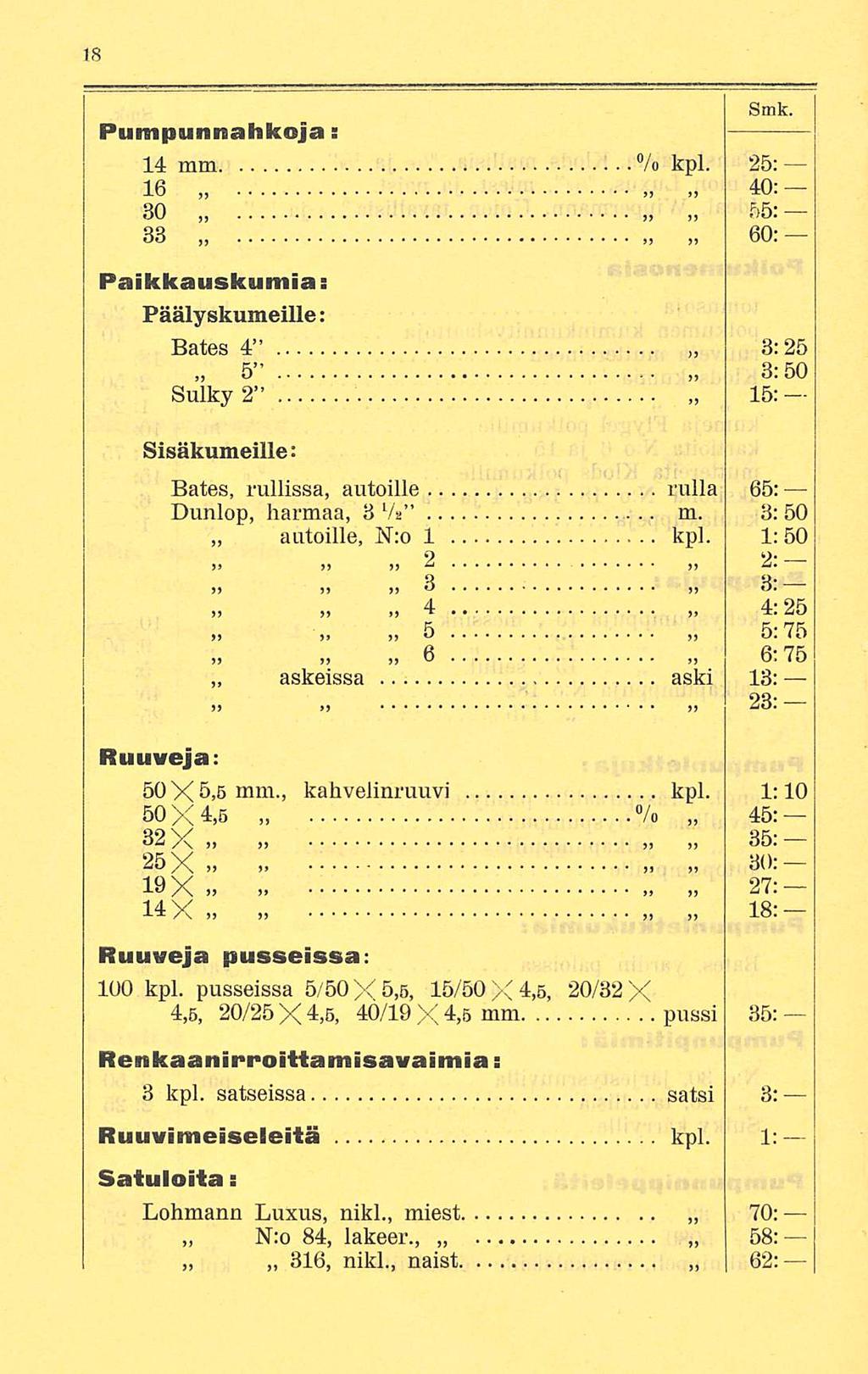 Pumpunnahkoja: Stnk. 14 mm % kpl.