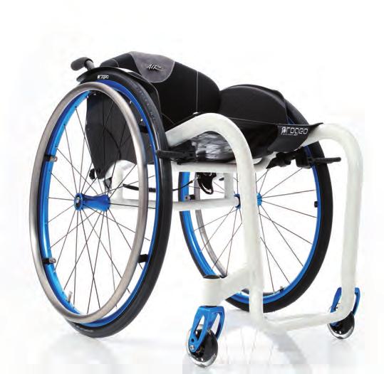 Joker Energy Ultrakevyt kiinteärunkoinen aktiivipyörätuoli, joka valmistetaan yksilöllisesti käyttäjän mittojen ja toiveiden mukaan.