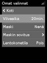 Sen aikana paine nousee matalasta alkupaineesta potilaalle määrättyyn hoitopaineeseen.