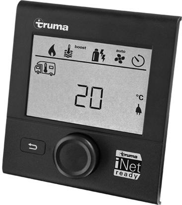 Lisävarusteet Truma CP plus Digitaalinen säätöpaneeli Truma CP plus ja ilmastointiautomatiikka inet-yhteensopivia Truma-lämmittimiä Combi varten ja Truma-ilmastointijärjestelmät Aventa eco, Aventa