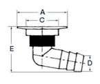 white RAL 9010 cream EUR Hatches, lockers and boxes made by Osculati Esternal mm Internal mm Recess mm