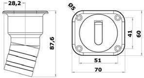 brass Fuel 38 M20-367-12 41,00 chromed brass Water 50 Mirror-polished AISI 316 stainless steel