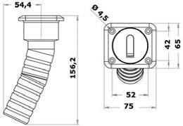 Opening by means of the winch handle hexagon.