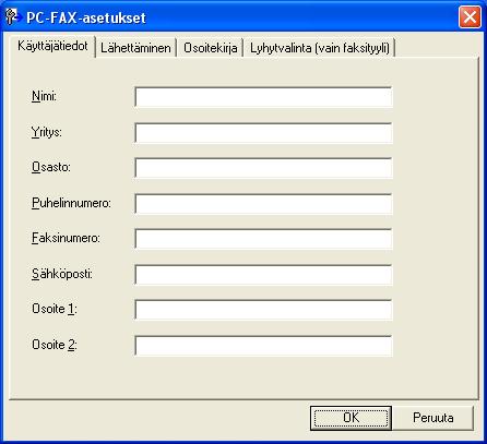 6 Brotherin PC-FAX-ohjelmisto (MFC-9460CDN, MFC-9465CDN ja MFC-9970CDW) 6 PC-FAX -lähetys 6 Brotherin PC-FAX-toiminto mahdollistaa asiakirjan lähettämisen tietokoneen sovelluksesta tavallisena