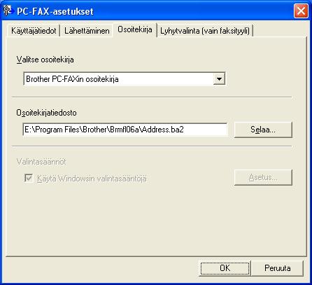 Brotherin PC-FAX-ohjelmisto (MFC-9460CDN, MFC-9465CDN ja MFC-9970CDW) f Lähetä napsauttamalla -kuvaketta. Jos haluat peruuttaa faksin, napsauta peruutuskuvaketta.