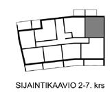 Huoneistopohjat 2h + kt 39,0 m 2 Asunto A6, 1. kerros Asunto A13, 2. kerros Asunto A21, 3. kerros Asunto A29, 4. kerros Asunto A37, 5. kerros Asunto A45, 6.