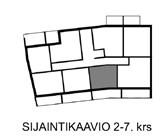 Huoneistopohjat 1h + alk + kt 29,0 m 2 Asunto A15, 2. kerros Asunto A23, 3. kerros Asunto A31, 4. kerros Asunto A39, 5.