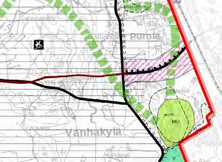 Työpaikka-alueet Kaavoissa jo ratkaistu Tuusulan itäväylän varrelle Rykmentinpuistoon hieman laajemmin TP:tä Poistettu luonnoksessa