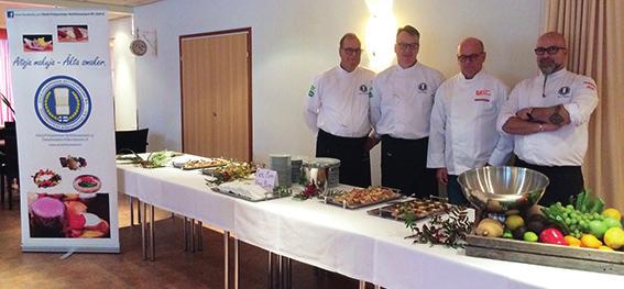 Etelä-Pohjanmaan Keittiömestarit ry Makujen iltaa vietettiin 30.9 Cumulus Resort Hotel Vaasassa. Paikalla oli alueen pienpanimoyrittäjiä, tislaamoja ja viinien edustajia runsaslukuisesti.