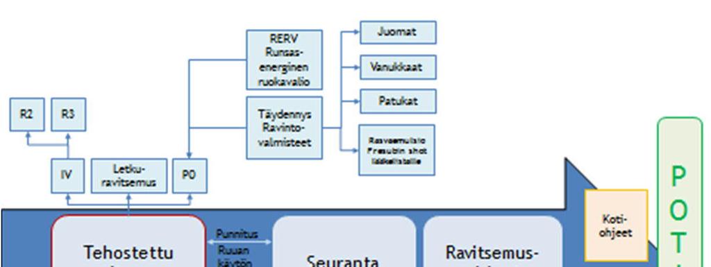 etenee vajaaravitsemusriskin seulonnasta ravitsemushoitoon