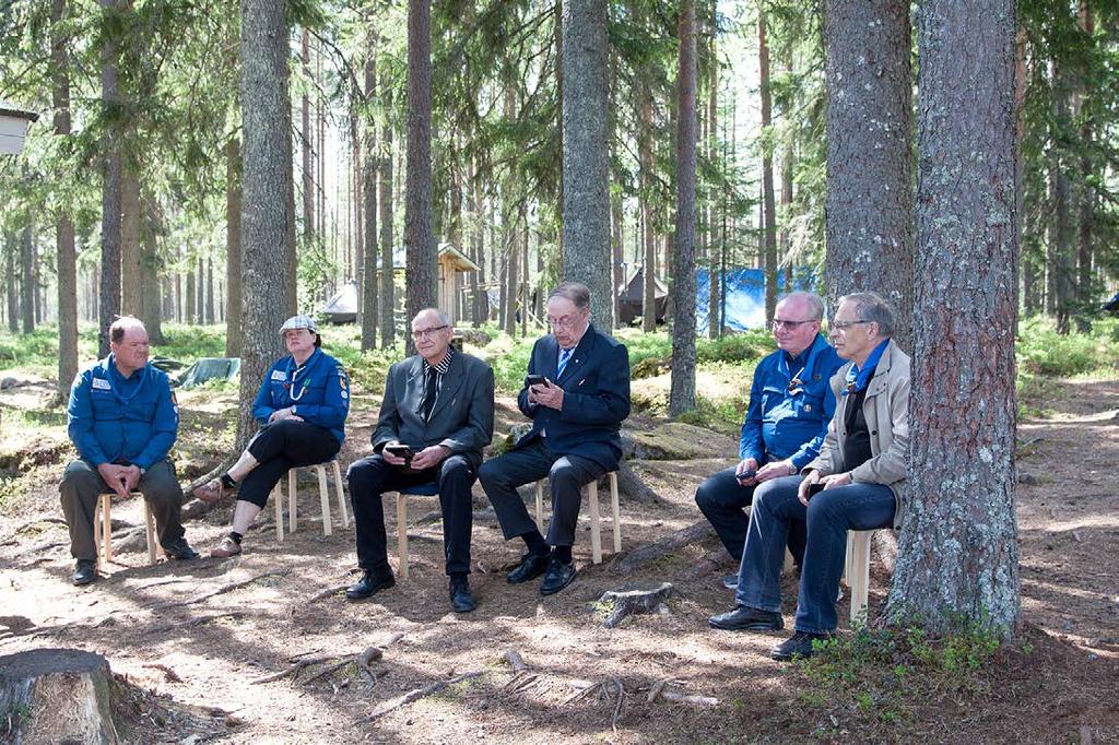 Lippukunnan 70-vuotisjuhlaleiri HuMu Erävalkeassa 6.