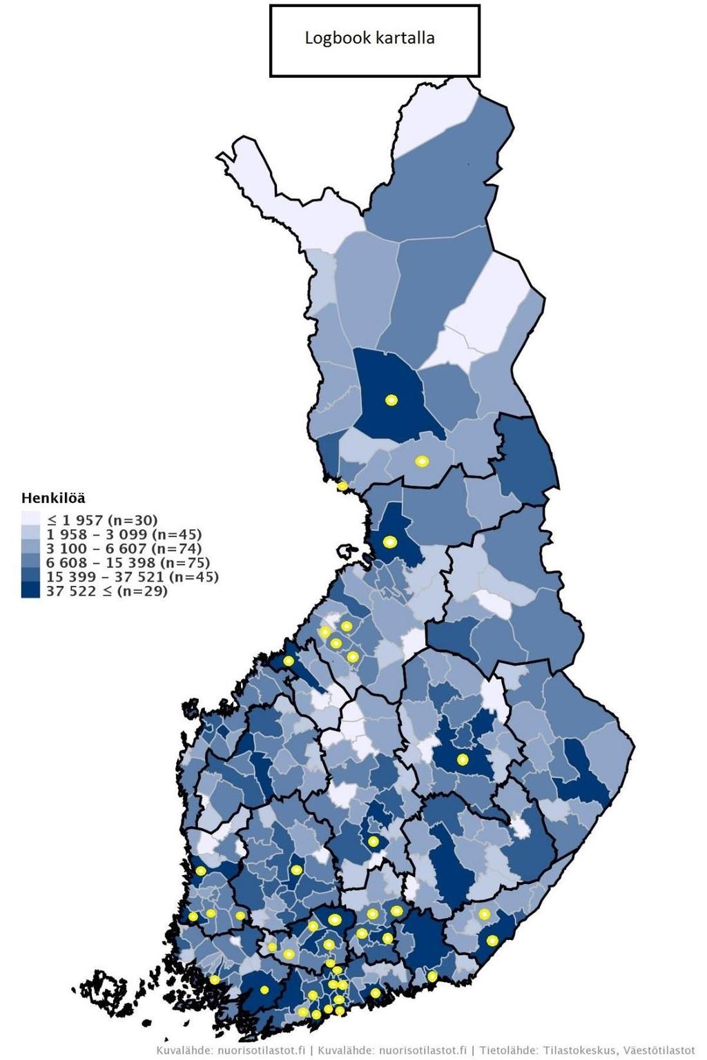 5.9.2018 www.nuorisokanuuna.fi 9 Logbookin levinneisyys elokuussa pidettyjen / varattujen koulutustilaisuuksien mukaan Tulevat koulutukset: 6.9. Kuopio 7.