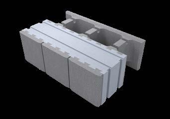 KK400P päätykivi 600 x 400 x 200 mm 27 kg Kuorikiven kantavana sisäkuorena toimii 200 mm betonikuori ja eristeenä grafiitti-eps.