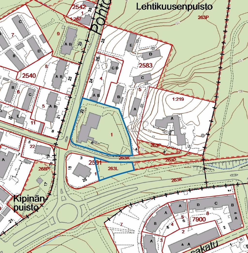 LIELAHTI, OLLINOJANKATU 6. Päiväkodin rakentaminen ja rakennusoikeuden lisääminen.