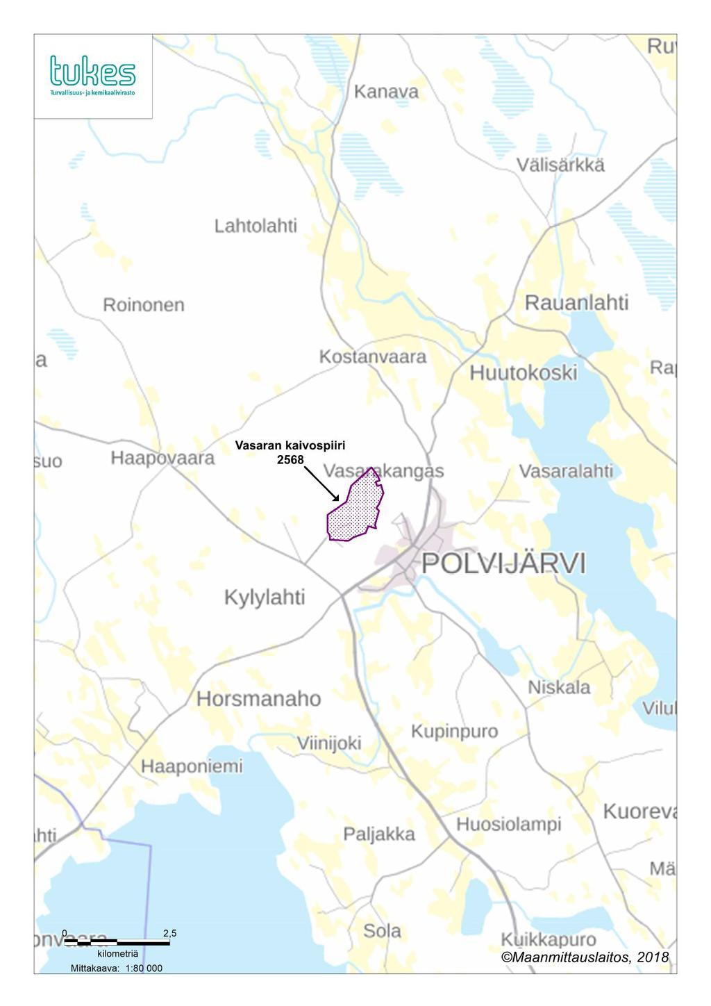 Liite a Vasaran kaivospiirin KaivNro 5