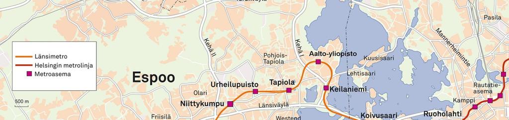 Espoonlahti, Kivenlahti Osuus valmistuu 2020 14 kilometriä 8 uutta