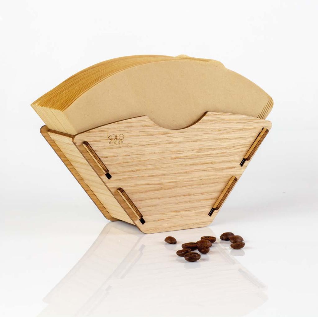 KOLO design Suodatinpussiteline on kahvin ystävän kätevä apuri.